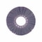 Nylox Wheel Brush, 6 in Brush Dia, 5/8 in Face W, 2 in Arbor Hole, Crimped/Round Filament/Wire Type, 0.035 20610 - alternate 2